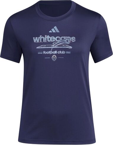 تي شيرت Vancouver Whitecaps Fc Vintage World Pre-Game قصير الأكمام للنساء من أديداس in Saudi Arabia