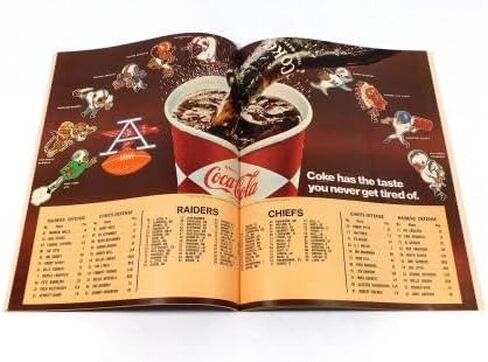1968 Kansas City Chiefs at Oakland Raiders AFL Football Program 11-3-68 - NFL Programs in Saudi Arabia