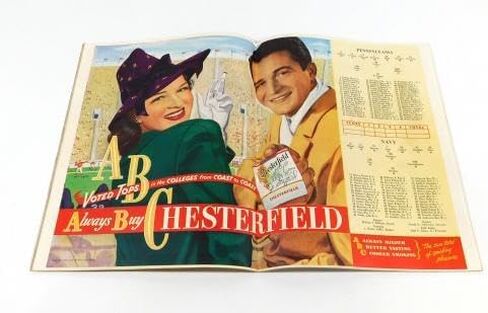 1947 at Pennsylvania College Football Program Chuck Bednarik 10-25-47 - NFL Programs in Saudi Arabia