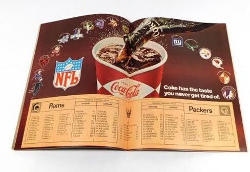 1968 Los Angeles Rams at Bay Packers NFL Football Program 10-13-68 - NFL Programs in Saudi Arabia