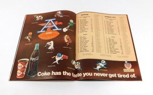1967 Kansas City Chiefs at Denver Broncos AFL Football Program 12-17-67 - NFL Programs in Saudi Arabia