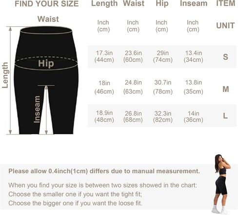 Womens Biker Shorts - High Waisted Tummy Control Seamless Fitness Workout Soft Yoga Gym Shorts in Saudi Arabia