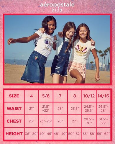 مجموعة رياضية للفتيات من AEROPOSTALE - طقم رياضي مكون من قطعتين بسحاب 1/4 سويت شيرت للفتيات وسروال رياضي للأطفال بأرجل واسعة (7-12) in Saudi Arabia