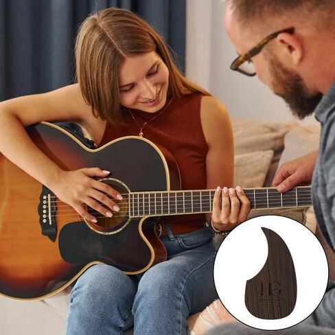 Personalized Guitar Pickguard, Custom Guitar Replacement Parts with Laser Engraving, Premium Guitar Accessories for Electric Guitars (Round) in Saudi Arabia