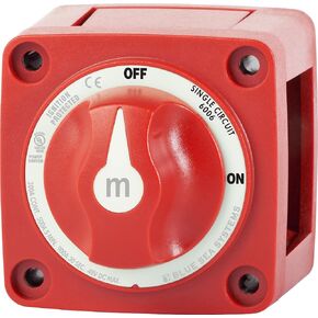 New BLUE SEA 6006 BATTERY SWITCH MINI ON/OFF RED W/KNOB - (Type of Product:Marine-Electrical) - New in Saudi Arabia