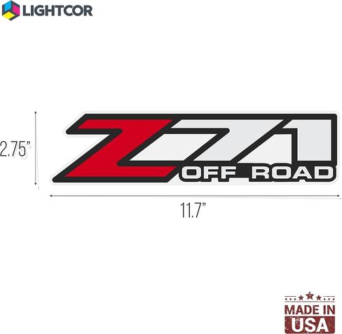 ملصقات Z71 للطرق الوعرة لسيارة Chevy Silverado Z71 2001-2006 Bed Side 1500 2500 HD 01-06 (مجموعة من ملصقين شفافين) in Saudi Arabia