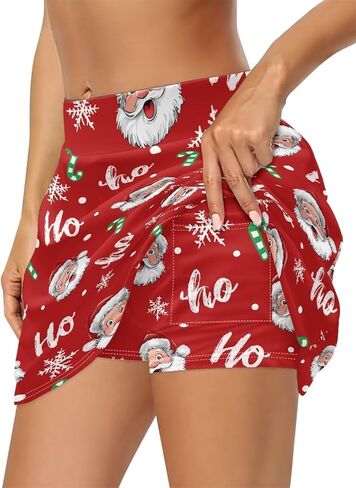 Womens Summer Tennis Skirts with Shorts Underneath Pickleball, Athletic, Workout and Golf Skorts with Pockets in Saudi Arabia
