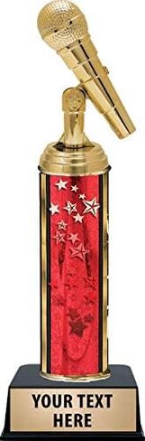 جوائز الميكروفون مقاس 10.5 بوصات، وجائزة Red Stars للميكروفون مع نقش رئيسي مخصص in Saudi Arabia