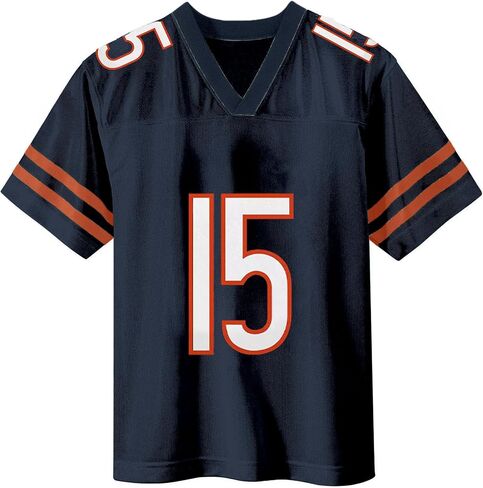 Rome Odunze Chicago Bears Navy #15 NFL للأطفال الشباب 4-20 اسم ورقم لون الفريق قميص لاعب المنزل in Saudi Arabia