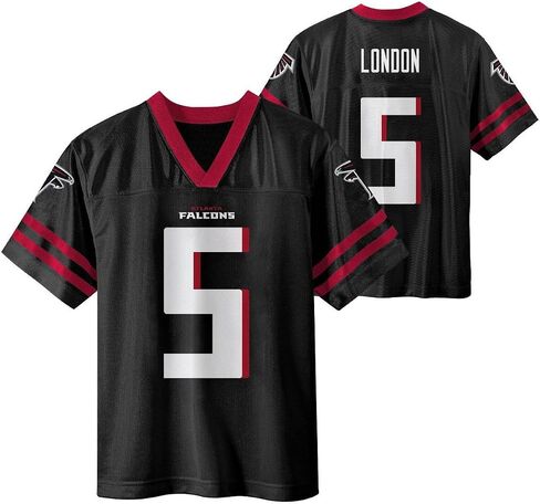 Drake London Atlanta Falcons Black #5 NFL Kids 4-7 اسم ورقم الفريق لون المنزل لاعب جيرسي in Saudi Arabia