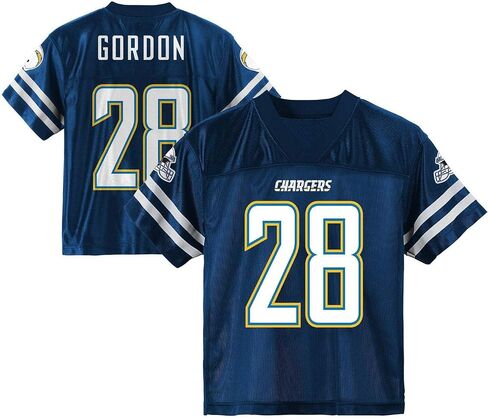 Outerstuff Melvin Gordon Los Angeles Chargers # 28 Navy Youth اسم ورقم اللاعب الأساسي جيرسي in Saudi Arabia