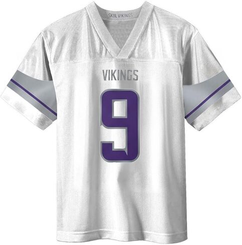 JJ McCarthy Minnesota Vikings White #9 NFL Kids Youth 4-20 الاسم والرقم البديل للاعب كرة القدم جيرسي in Saudi Arabia