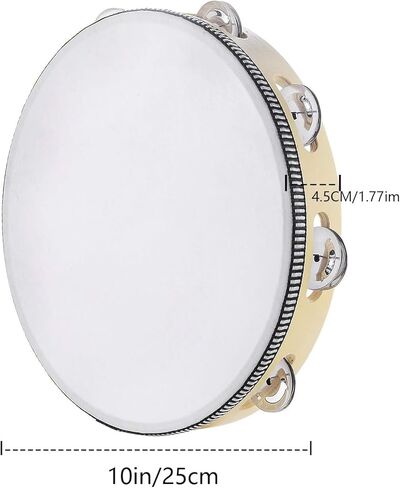 يعتبر الدف اليدوي مقاس 6 بوصات والأجراس المعدنية وأدوات الإيقاع مثالية لحفلات الزفاف في الكنيسة والحفلات والألعاب، بما في ذلك ألعاب حفلات الزفاف وKTV. يمكن أن يكون رأس الطبل DIY (6in) in Kuwait