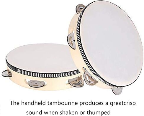 يعتبر الدف اليدوي مقاس 6 بوصات والأجراس المعدنية وأدوات الإيقاع مثالية لحفلات الزفاف في الكنيسة والحفلات والألعاب، بما في ذلك ألعاب حفلات الزفاف وKTV. يمكن أن يكون رأس الطبل DIY (6in) in Kuwait