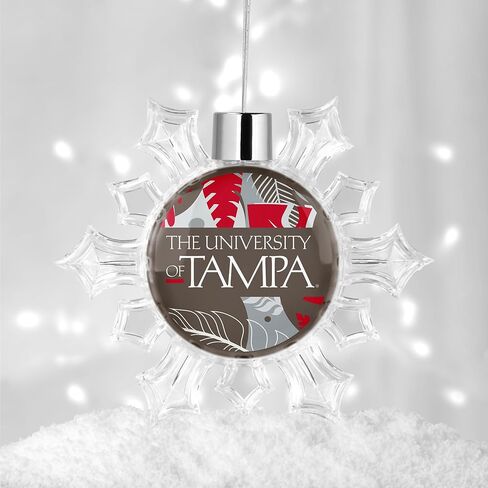 University of Tampa Snowflake Christmas Tree Ornament Decoration for Tree Party Home Holiday Decor (University of Tampa 5) in Saudi Arabia