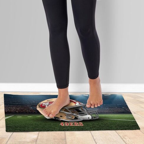 NORTHWEST The Company NFL San Francisco 49ers Washable Rug, 20" x 32", Landscape, Team Colors in Saudi Arabia