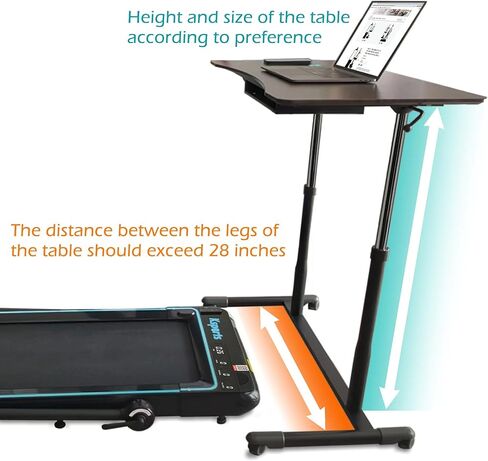 وسادة المشي Ksports وجهاز المشي القابل للطي - 2.5 حصان، سجادة الجلوس، تطبيق بلوتوث، عجلات محمولة | منحدر، مكتب، شاشات عرض مزدوجة، سعة 308 رطلاً و265 رطلاً in Kuwait