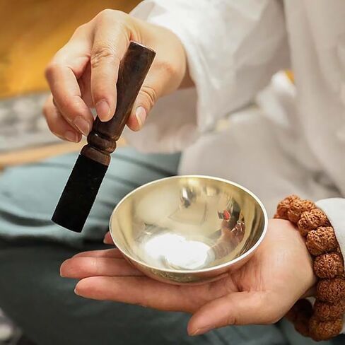 Wood Singing Bowl Mallet Buddha Meditation Bowl Mallet Tibetan Sound Bowl Mallet Striker Yoga Meditation Sound Bowl Stick Buddha Sound Bowl Stick Chanting Bowl Stick in Saudi Arabia