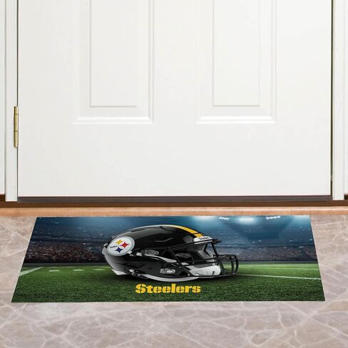 NORTHWEST The Company NFL Pittsburgh Steelers سجادة قابلة للغسل، 20 بوصة × 32 بوصة، منظر طبيعي، ألوان الفريق in Saudi Arabia