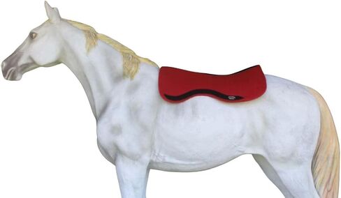 CHALLENGER Horse Saddle PAD Western Contoured Wool Felt Moisture Wicking Red 39RT16RD in Saudi Arabia