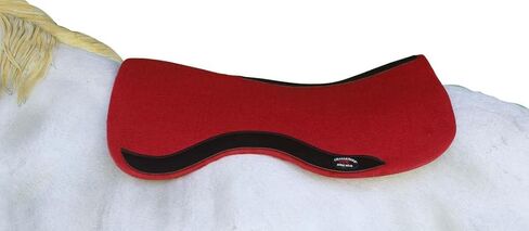 CHALLENGER Horse Saddle PAD Western Contoured Wool Felt Moisture Wicking Red 39RT16RD in Saudi Arabia
