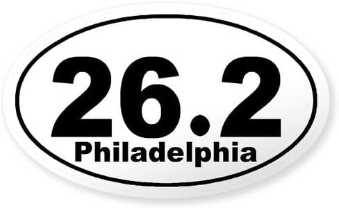 ملصق ممتص الصدمات للسيارة CafePress 26.2 فيلادلفيا ماراثون سانت البيضاوي in Saudi Arabia