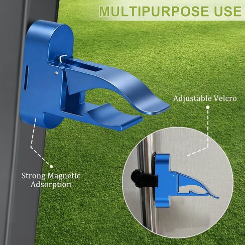 Magnetic Golf Cart Holder, Holder for Golf Cart, Fits 30-70 Ring, Available in Black, Gold, Blue, Silver - Durable Clip Golf Cart Holder in Saudi Arabia