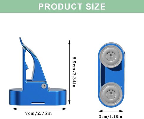 Magnetic Golf Cart Holder, Holder for Golf Cart, Fits 30-70 Ring, Available in Black, Gold, Blue, Silver - Durable Clip Golf Cart Holder in Saudi Arabia