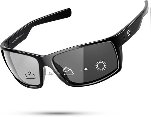 SUNGAIT Rectangle One-piece Sports Sunglasses for Men Lightweight Wraparound Style for Fishing Running Driving in Saudi Arabia