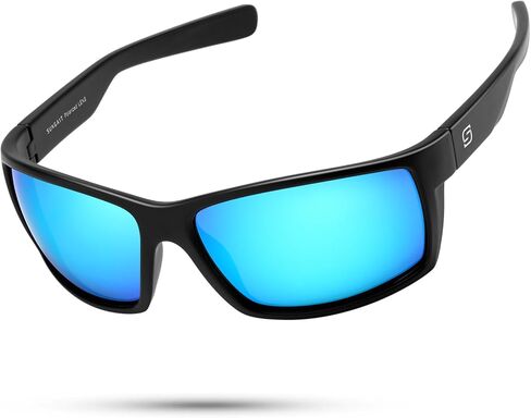 SUNGAIT Rectangle One-piece Sports Sunglasses for Men Lightweight Wraparound Style for Fishing Running Driving in Saudi Arabia