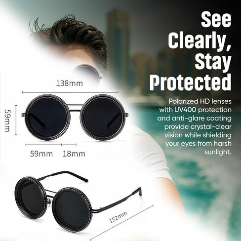 TechTwist adjustable sunglasses with nd9 adjustable tint sunglasses filter adjustable polarized glasses, Adjustable Sunglasses for men, 1-9 Gears adjustable glasses - Eyewear with Adjustable Lens in Saudi Arabia