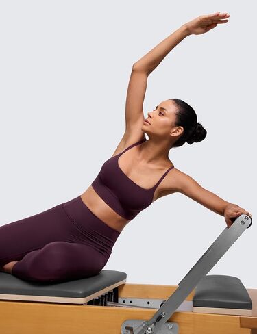 حمالات صدر رياضية طويلة من CRZ YOGA Butterlift برقبة واسعة للنساء - حزام سباغيتي قابل للتعديل للتمرينات الرياضية، قميص كامي مبطن in Saudi Arabia