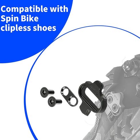 8pcs Replacement Screws for Delta & Shimano SPD Cleats, Durable Cycling Shoes Clips Screws with Wrench Compatible with Spin Bike Clipless Shoes in Saudi Arabia