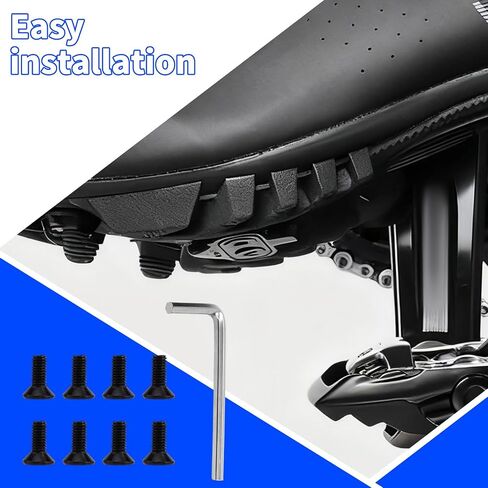 8pcs Replacement Screws for Delta & Shimano SPD Cleats, Durable Cycling Shoes Clips Screws with Wrench Compatible with Spin Bike Clipless Shoes in Saudi Arabia