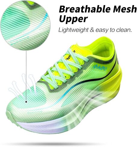 Carbon Plate Marathon Running Racing Shoes Men Stable Support Shock-Relief Ultra-Light TPU Outsole Rebound Sneakers in Saudi Arabia
