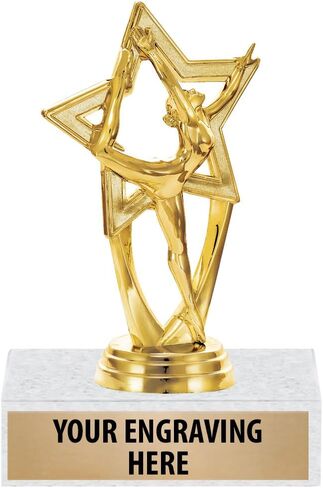 Dance Trophies - 6" Dance Star Trophy Awards Prime in Saudi Arabia