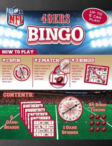 MasterPieces Kids Games - NFL San Francisco 49ers Bingo Game in Saudi Arabia