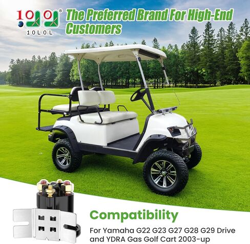 10L0L 12V Golf Cart Solenoid Relay Assembly for Yamaha G22 G23 G27 G28 G29 Drive YDRA Gas 2003-up, 4-Terminal 150A Continuous Solenoid Replace OEM JW1-H1950-00-00 JR3-H1950-00-00 J38-81950-01 in Saudi Arabia