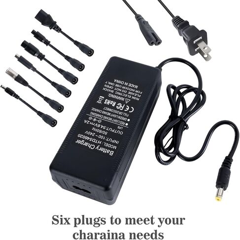 54.6V Electric Bike Charger for 48V Lithium Battery Input Voltage AC120V, Compatible with Razor, Gotrax, Ninebot, Swagtron, Jetson, Segway, Hiboy and More in Saudi Arabia