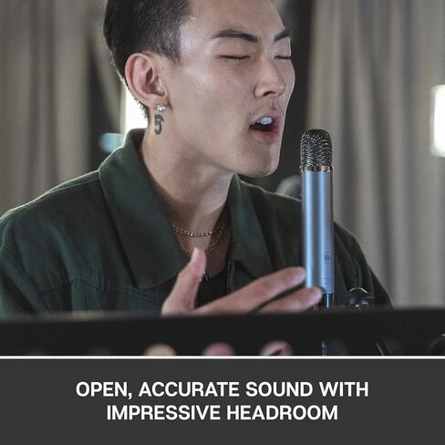 Logitech Blue Ember XLR Condenser Mic for Recording and Streaming, Custom Cardioid Capsule and Mic Stand Mount, Gray (Renewed) in Saudi Arabia