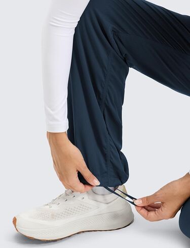 CRZ YOGA Fleece Lined Athletic Pants for Women 30" - Water Resistance Thermal Casual Work Winter Outdoor Joggers Warm in Kuwait