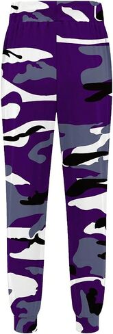 بنطال رياضي نسائي من WDIRARA Camo Joggers برباط للخصر للتمرين والجري in Kuwait