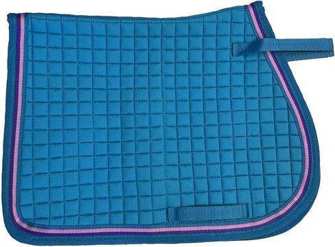 Pony Quilted English All Purpose Saddle Pad, Halter and Ear Bonnet with Stripe Tape Accent in Saudi Arabia