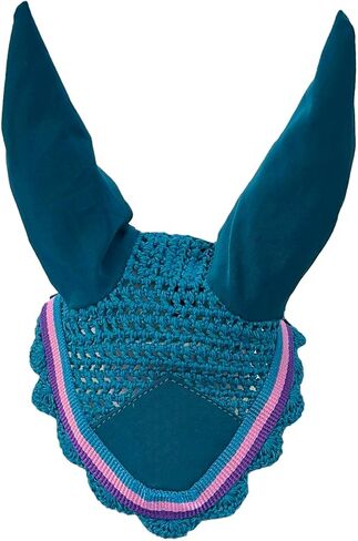 Pony Quilted English All Purpose Saddle Pad, Halter and Ear Bonnet with Stripe Tape Accent in Saudi Arabia