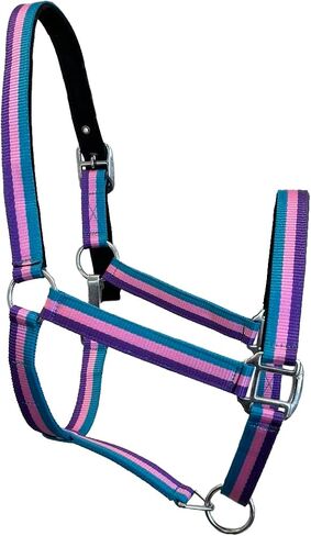 Pony Quilted English All Purpose Saddle Pad, Halter and Ear Bonnet with Stripe Tape Accent in Saudi Arabia