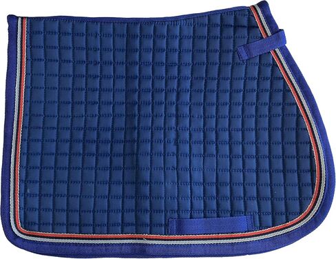 Pony Quilted English All Purpose Saddle Pad, Halter and Ear Bonnet with Stripe Tape Accent in Saudi Arabia