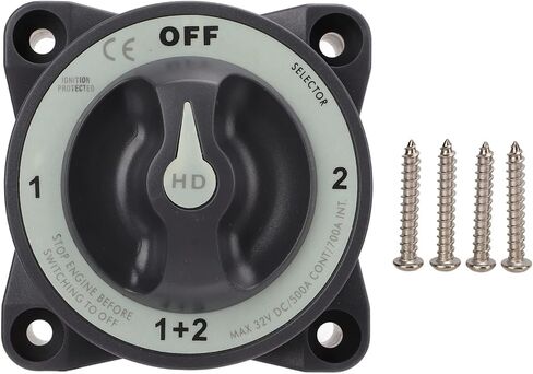 500A Battery Switch Marine Battery Disconnect Switch 4 Position Battery Selector Switch for RV Boat in Saudi Arabia