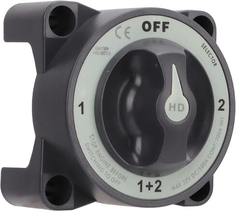 500A Battery Switch Marine Battery Disconnect Switch 4 Position Battery Selector Switch for RV Boat in Saudi Arabia