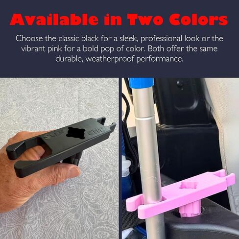 Golf Cart Accessories - Ball Retriever Holder - Putter Clip - Training Aid Storage - Umbrella Organizer - Equipment Mount - Made in USA (Pack of 1) in Saudi Arabia