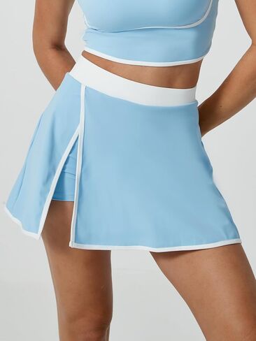Women's Athletic Skirt with Side Slit Sports Running Workout Activewear Yoga Exercise Gym Skirt in Saudi Arabia